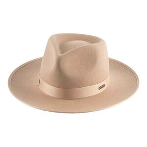 GIGI PIP Monroe Rancher Tan Fedora Hat Medium Large